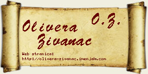 Olivera Živanac vizit kartica